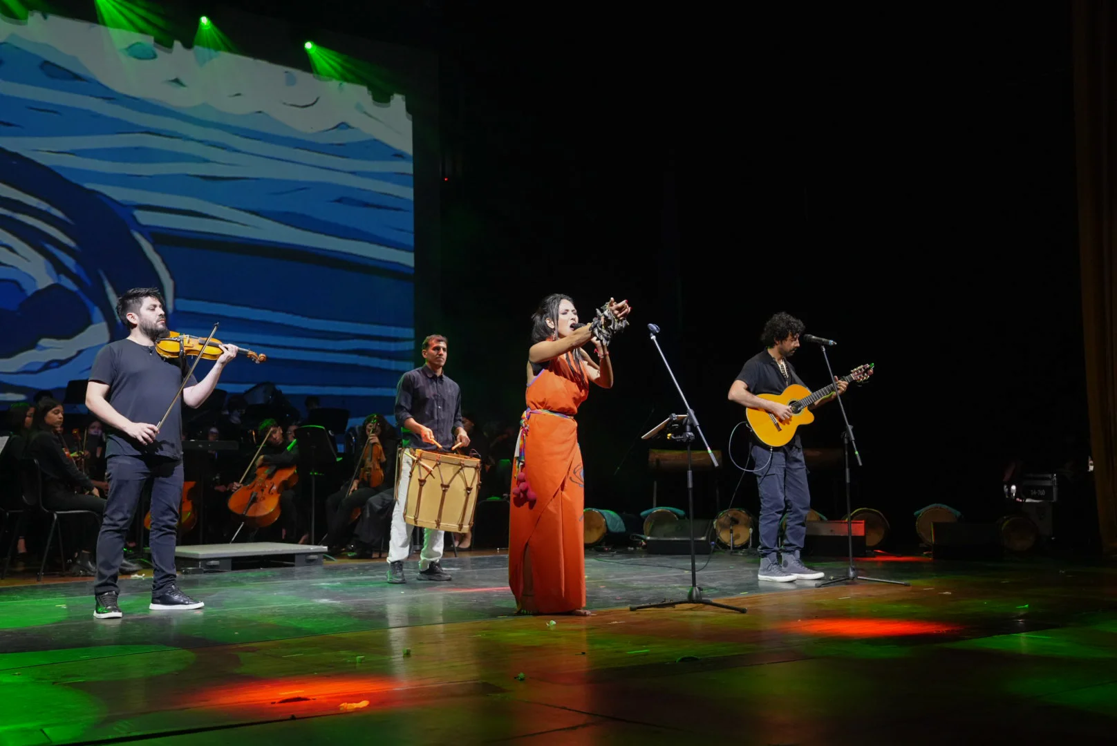 Producción audiovisual profesional - Equipo de grabación en acción